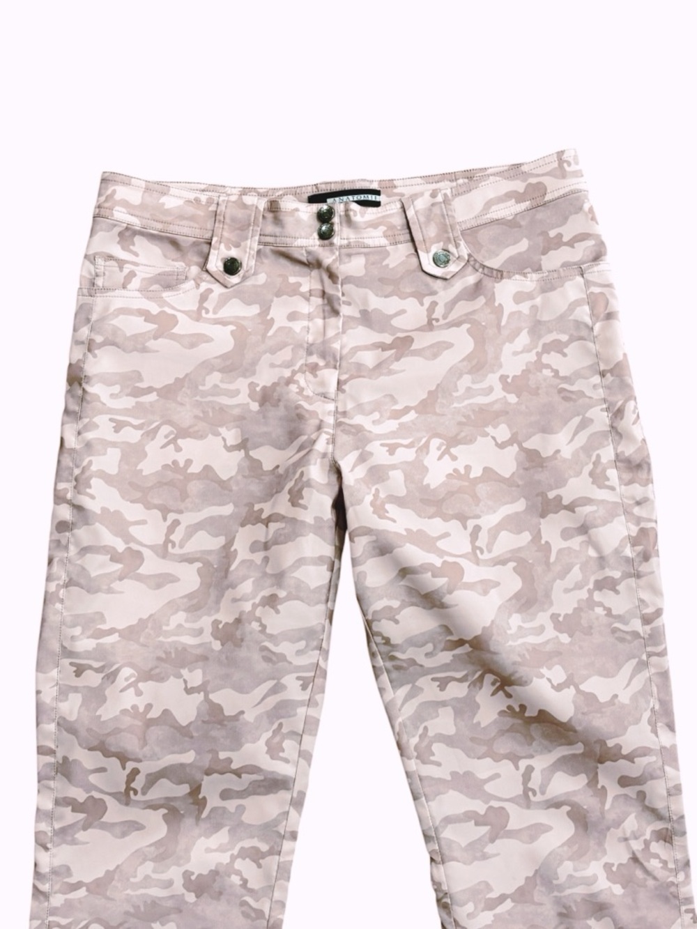 Anatomie Skylar Travel Pant Slim Leg Pink Camo Stretch Lightweight Size Large - Picture 3 of 8